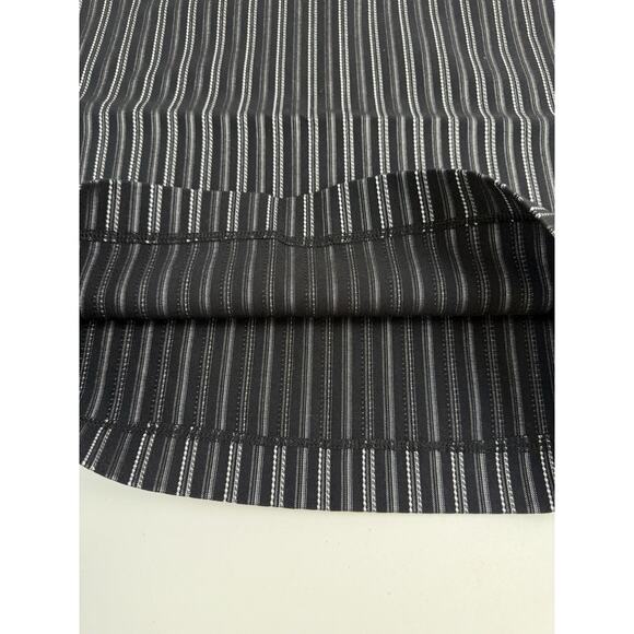 Mixxed26 Women's Black & White Striped Pencil Straight Stretch Skirt (Size L) - Picture 4 of 8